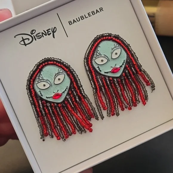 BaubleBar x Disney Beaded Earrings, Sally Nightmare Before Christmas, NWT - Picture 7 of 7